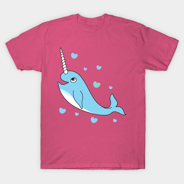 Narwars Ocean Marine Mammalia Animal Swimming Fish Water River Fisherman Beach Fishing Whale Unicorn of The Sea Narwhal Shirt T-Shirt by BestSellerDesign